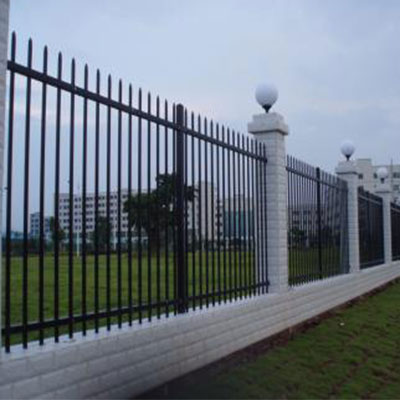 High quality wrought galvanised iron fence